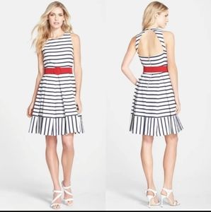 Eliza J Dresses Eliza J Nautical Striped Fit And Flare Dress 14 nwt